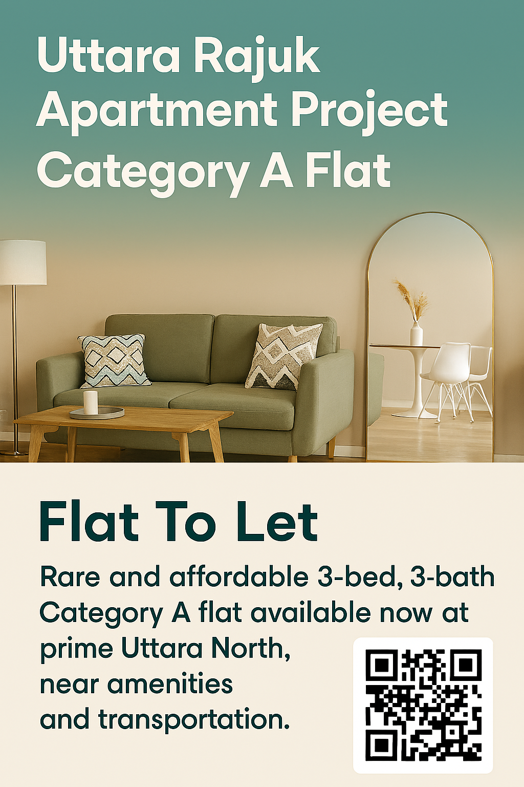 RAJUK Uttara Apartment Project A Category Flat